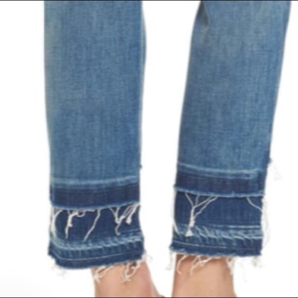 $245 NWT HUDSON STRETCH brand jean High rise ZOEEY FRAY Straight crop summer - Picture 9 of 10